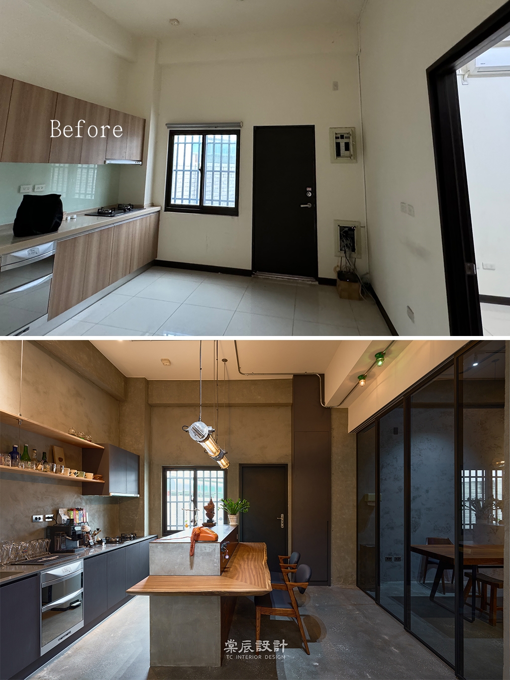 辦公室設計完工前後對比照